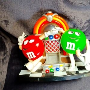 M&M rock and roll candy dispenser